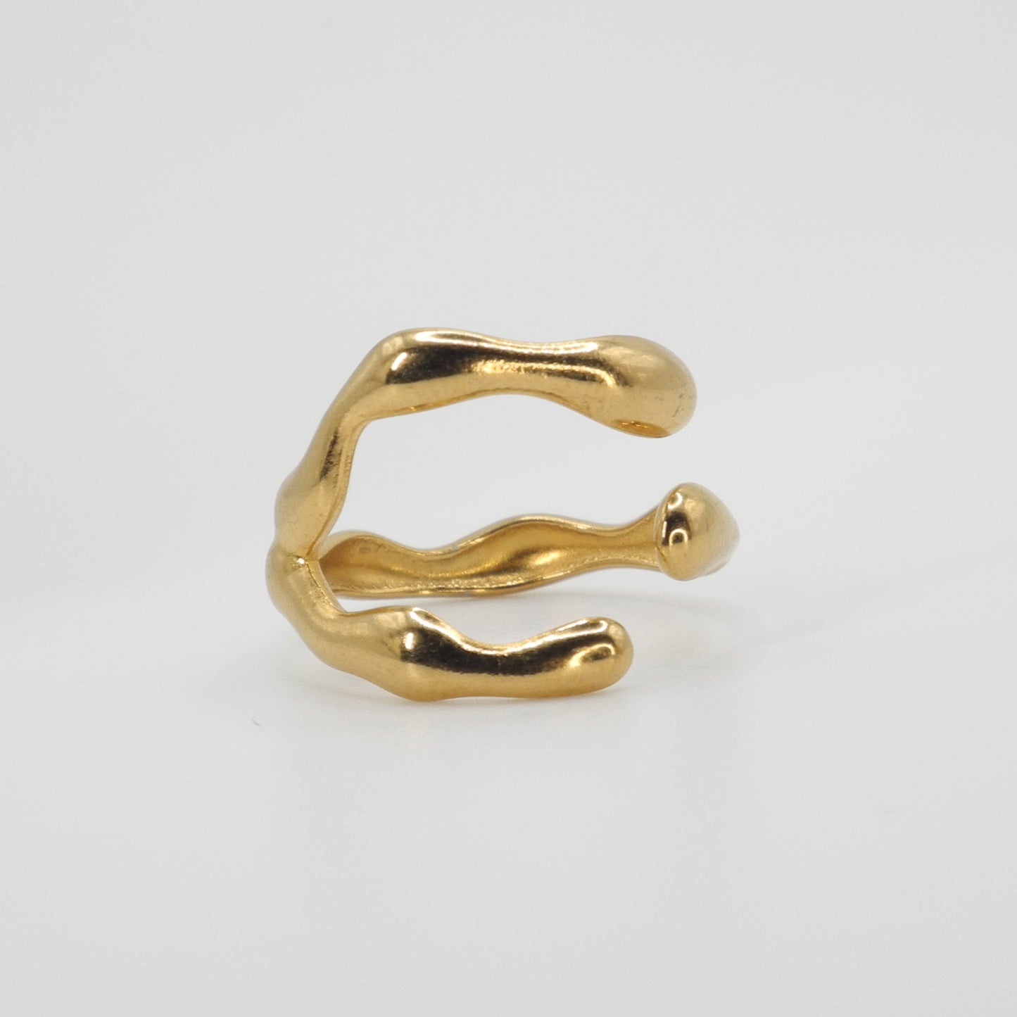 Pierścionek Melting Metal