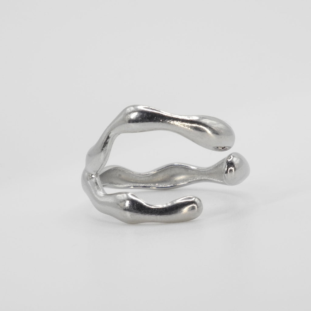 Pierścionek Melting Metal