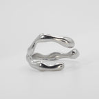 Pierścionek Melting Metal