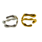 Pierścionek Melting Metal