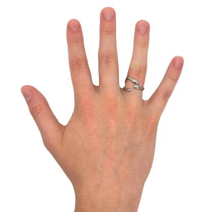 Pierścionek Melting Metal